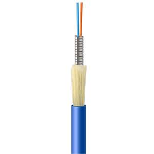 Câble à fibre optiques blindé à double fibres pour intérieur (GJSFJV)